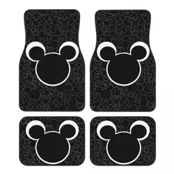 Mickey Mouse Universal Fit Car Floor Mats Cute Car Carpet Mat Set of 4pcs with Anti-Slip Backing Fit for SUV Trucks