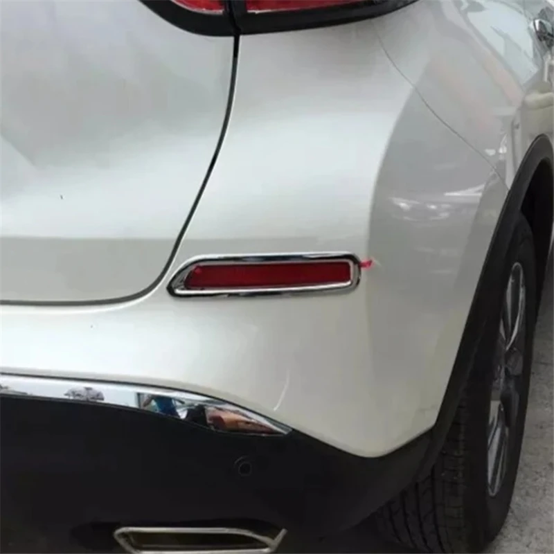 WELKINRY For Nissan Murano Z52 3rd Gen 2015-2024 ABS Chrome Car Head Front Tail Rear Fog Lamp Light Eyelid Eyebrow Cover Trim