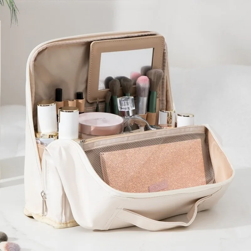 Estuche para lápices impermeable y resistente al desgaste, adecuado para almacenamiento de maquillaje para hombres y mujeres, bolsa de almacenamiento de gran capacidad para mujeres