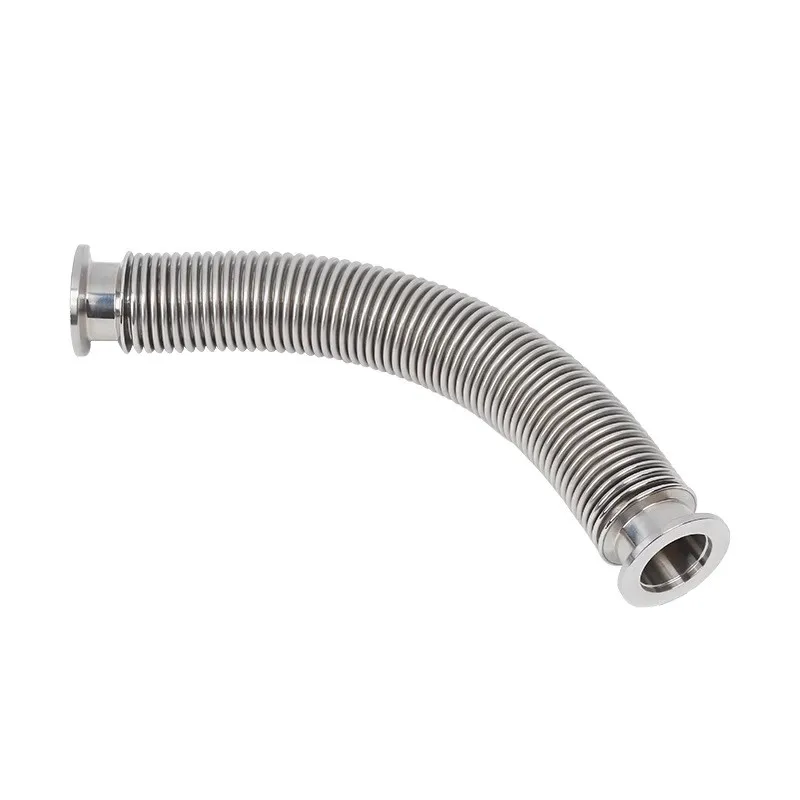 ISO-KF KF25 Thin Wall Compressible Highly Flexible Corrugated Stainless Steel Vacuum Bellow Hose