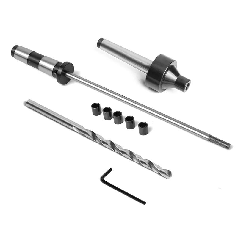 

PM-002/MT1 Pen Mandrel Kit With 5 Bushings, 7Mm Drill Bit And Mandrel Saver, MT1 For Woodworking