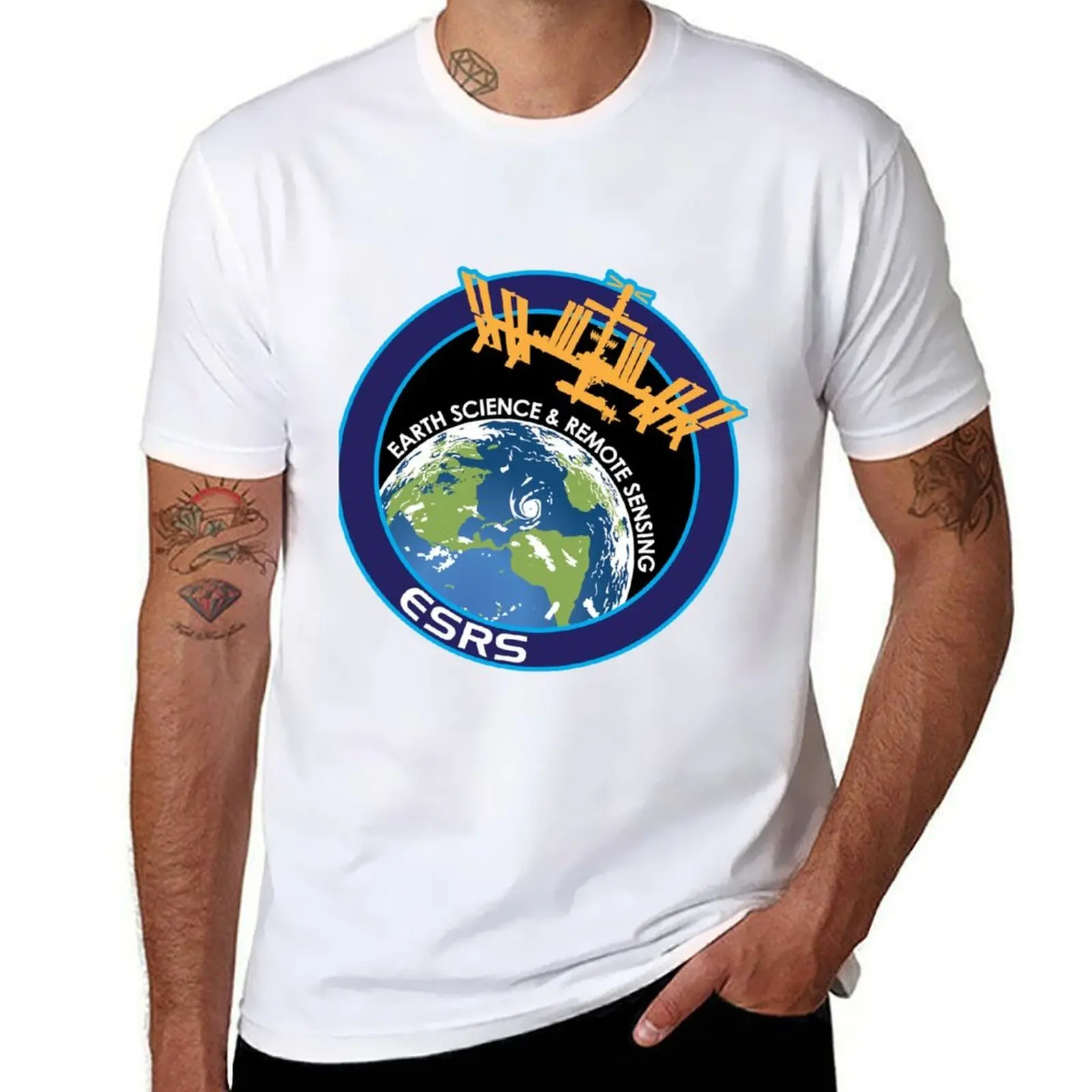 

Earth Science and Remote Sensing Unit Logo T-Shirt man t shirts cotton t shirts for man pack cotton T-Shirt