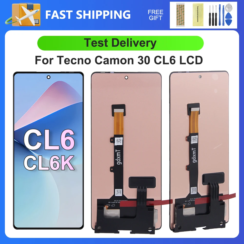 For Tecno Camon 30 6.78''For Camon30 4G CL6 CL6k LCD Display Touch Screen Digitizer Assembly Replacement