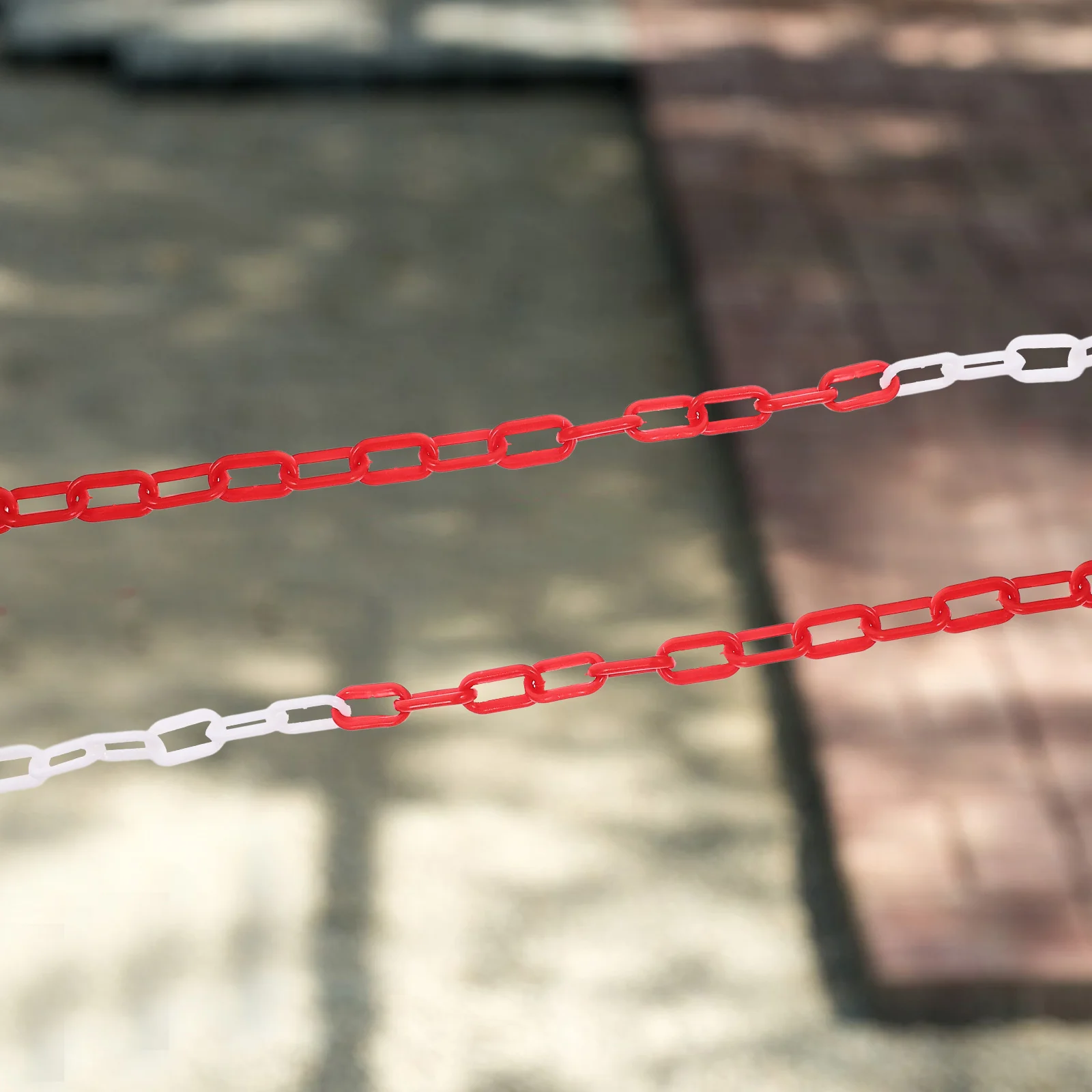 Plastic Barrier 10M Long Safety Security Chain For Crowd Control Parking Lot Driveway Safety Fence Chain