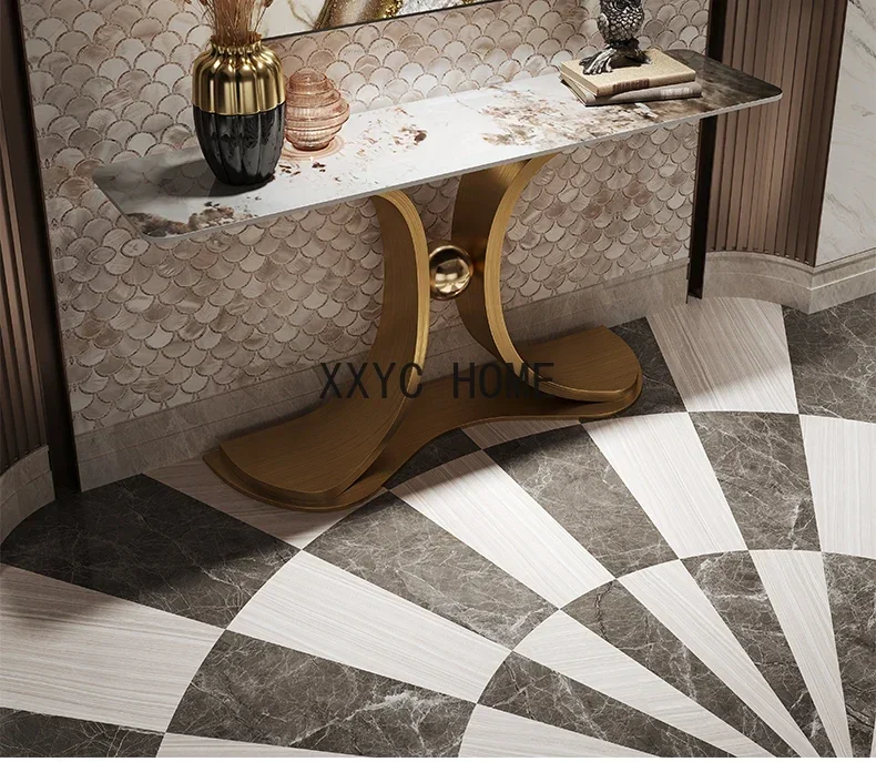LBX Light Luxury Console Tables Front Door a Long Narrow Table Console Home Entry Entrance Cabinet