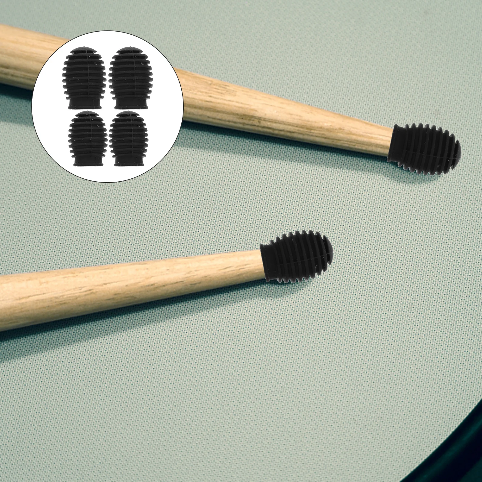 

Drumstick Protector Dampener Kit Tip Cover Practice Pad Covers Dampeners Silencing