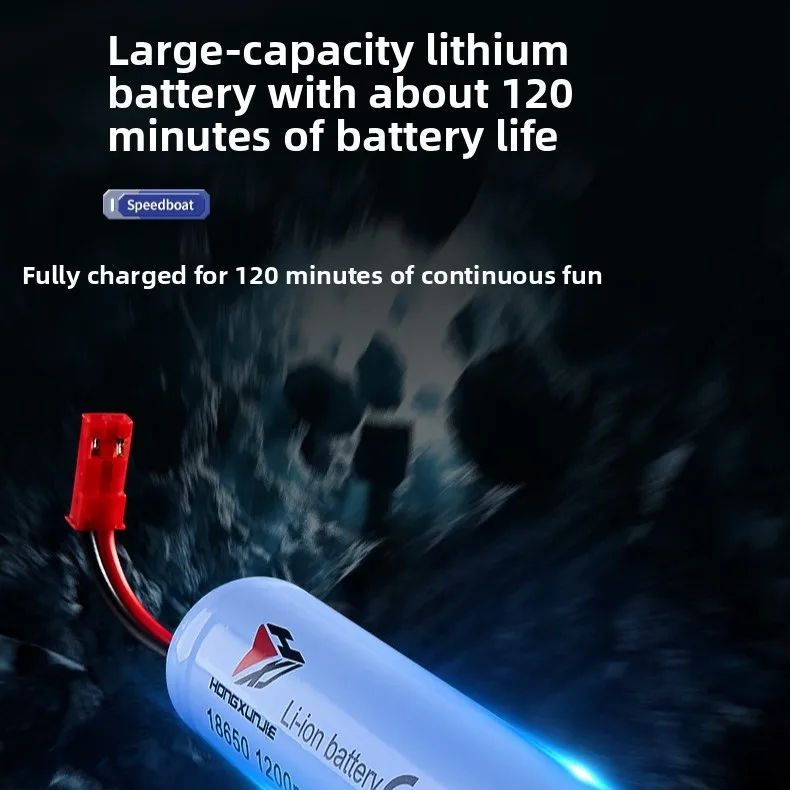 HJ819 قارب التحكم عن بعد 2.4 جيجا هرتز 15 كم/ساعة عالية السرعة التحكم عن بعد قارب سباق مع أضواء المياه قارب سريع لعبة مجسمة للأطفال #5