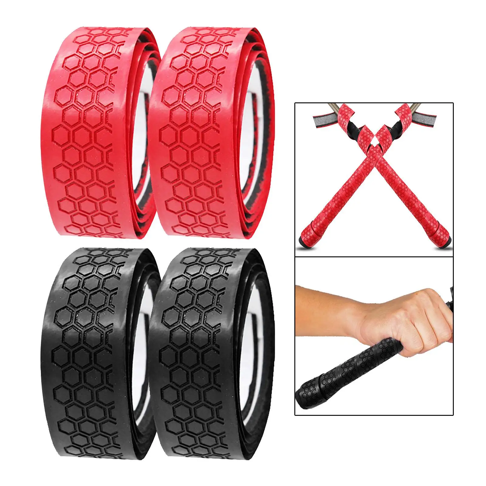 4pieces Golf Club Grip Wrapping Tapes PU Nonslip Wrap Tape Replacement