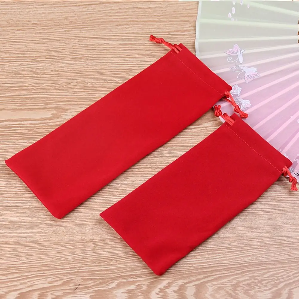 Soft Solid Color Optical Glasses Case Drawstring Pouch Bags Glasses Cloth Bags Sunglasses Bag Eyeglasses Pouch