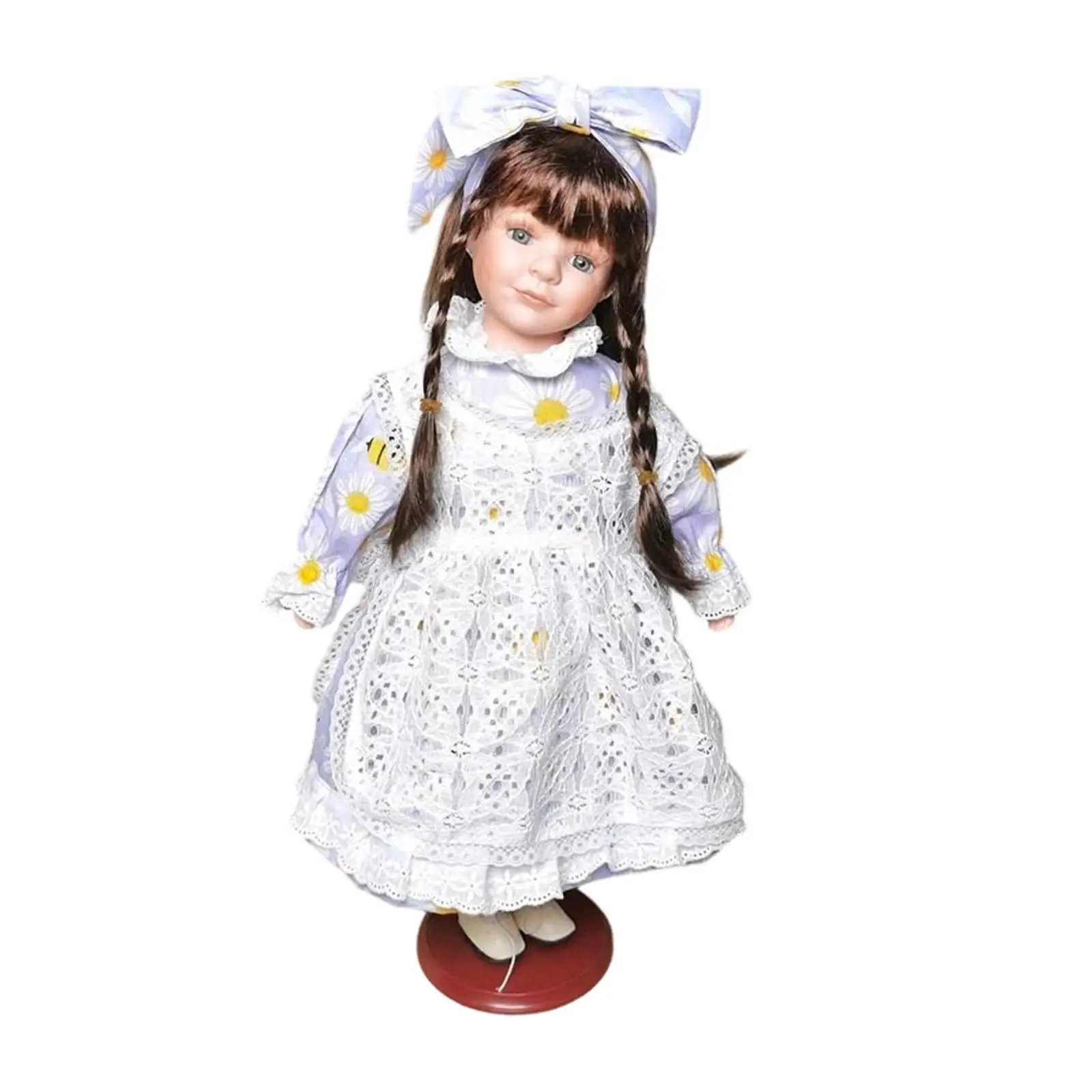 磁器人形-誕生日プレゼント-かわいい-16インチ-セラミックガールフィギュア彫刻-装飾置物-リビングルーム-キャビネット-寝室-オフィス用