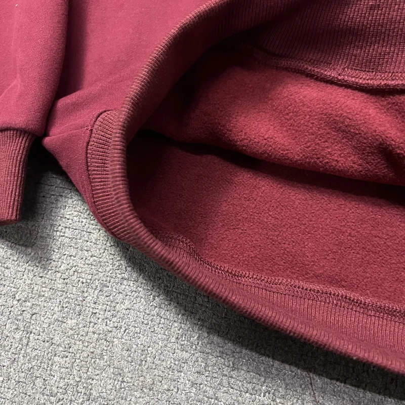 Akimbo Cardigan Zipper Fleece Hoodie Y2k Men Women Loose Streetwear Red Sweatshirts Unisex Winter High Quality Hooded Pullovers