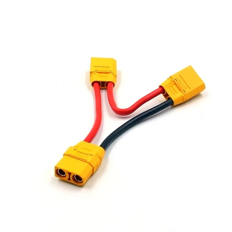 10 PCSAmass XT90 Connector Male to Female Series Adapter Wire 10AWG 100mm Battery Series Harness for RC Drone Lipo Batteries Cha