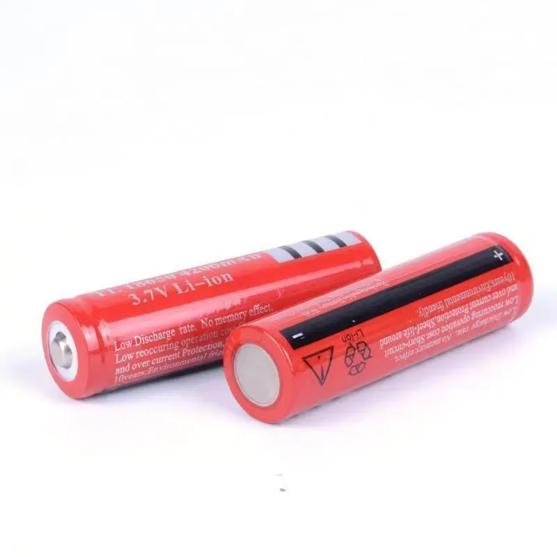18650 3.7V Rechargeable Li‑ion Battery With Charger 4200mAh High Capacity For Flashlight Torch Camping Emergency Light+Charger