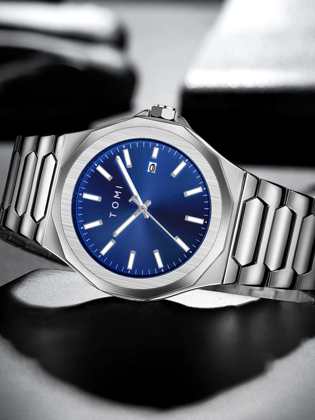 TOMI Luxus Business herren Uhr Geschenk Box Set Hohe Qualität Rose Gold Fall Einfache und Vielseitige Quarzuhr Relogio Masculino – Detail 16