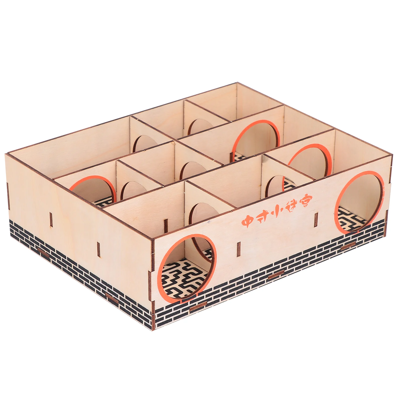 

Wooden Tunnel Hamster Toy Quality Wood Safe Small Animal Fun Exercise Prevent Obesity Pet Health Growth