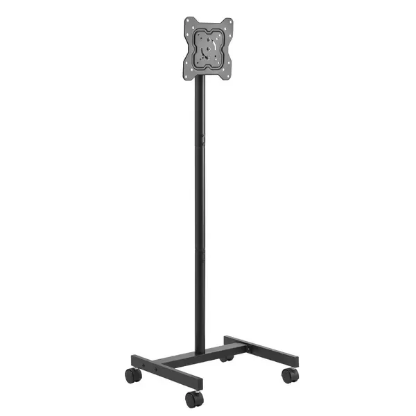 Supporto TV con rotelle per schermi da 17-55 pollici, portatile con ruote, può contenere 44 libbre, VESA 200x200 mm
