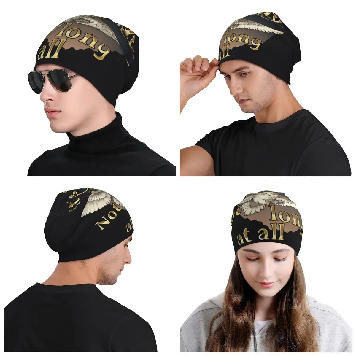 Goblin King's Assurance Bonnet Hat Knit Hat Men Women Fashion Unisex Labyrinth Fantasy Film Winter Warm Skullies Beanies Caps