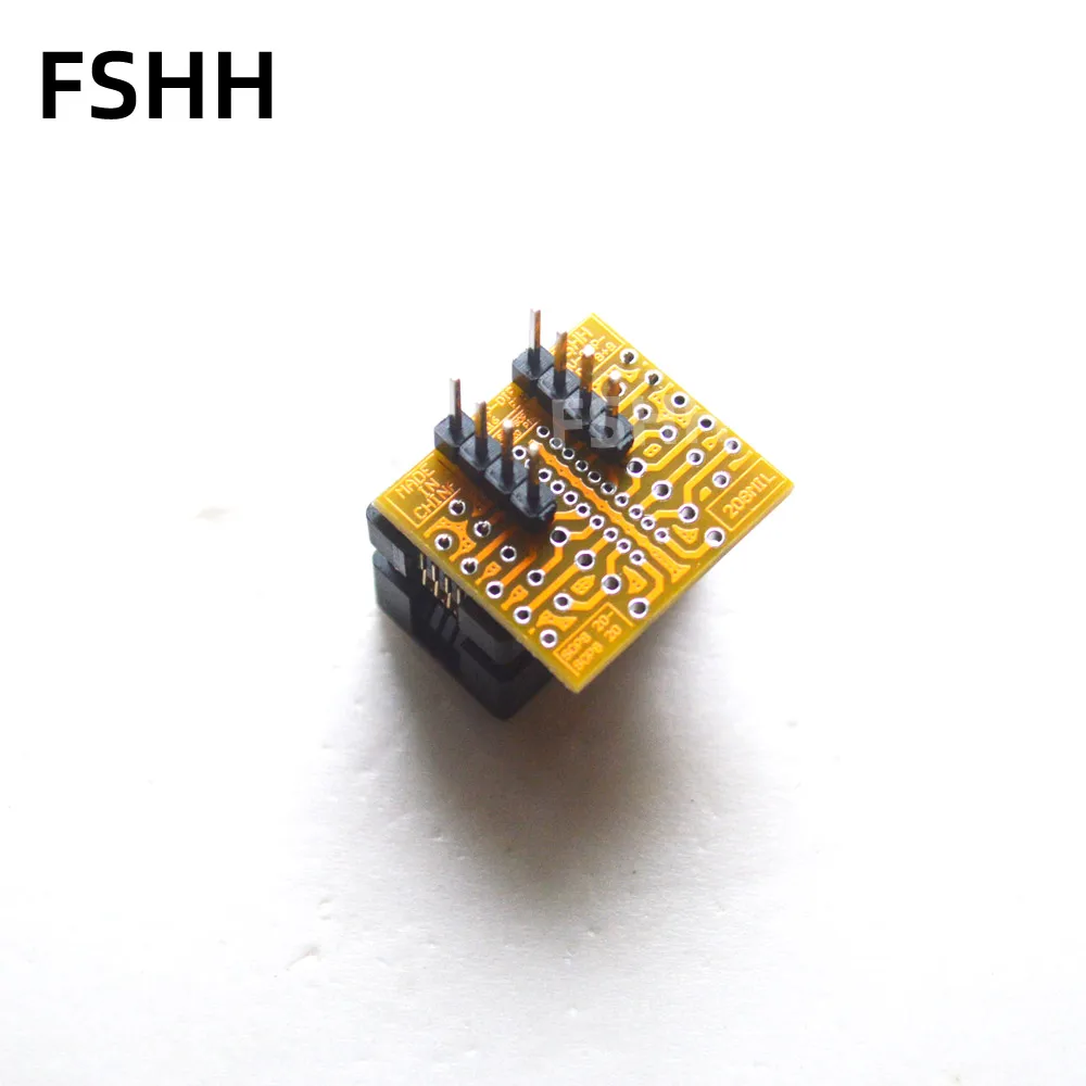 مفتوح أعلى 208mil SOP8 اختبار المقبس SPI FLASH SOIC8 واسعة SOP8 مبرمج محول 1.27 مللي متر الملعب