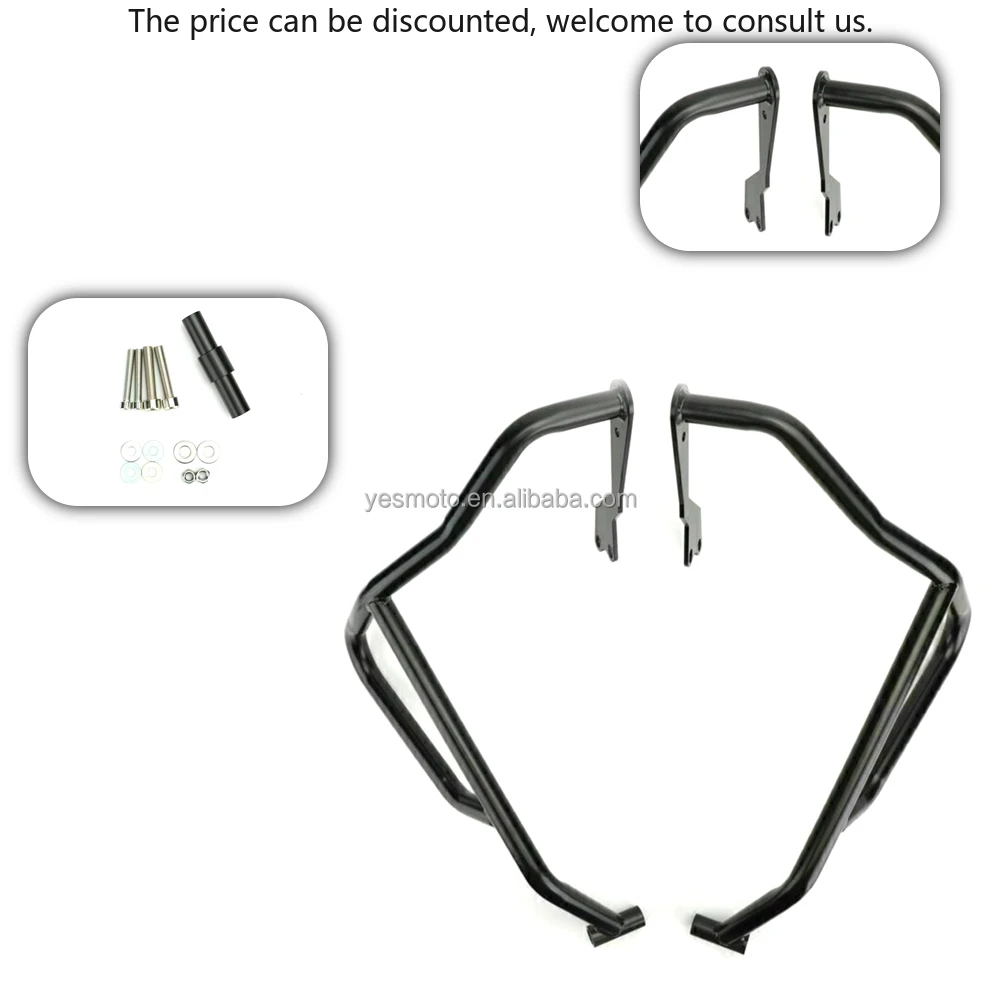 

Black Motorcycle Upper Lower Engine Guard Crash Bar Protection For Honda CB500X 2019 19