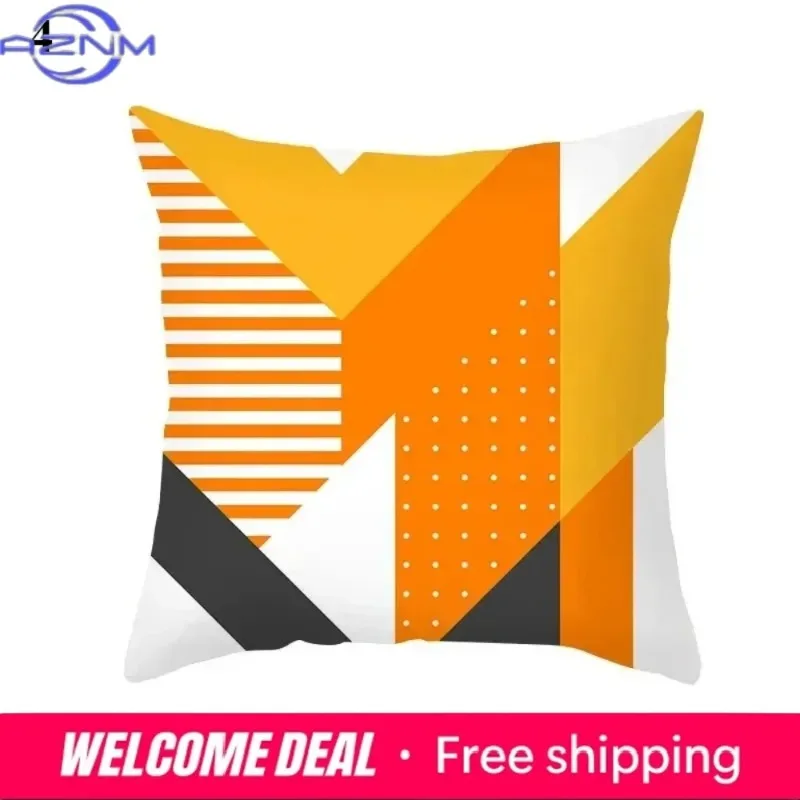 보헤미안 오렌지 추상 쿠션 커버, 미드 센추리 모던 미 - Century Textile & Sewing Supply Online Shopping 리뷰 및 가격