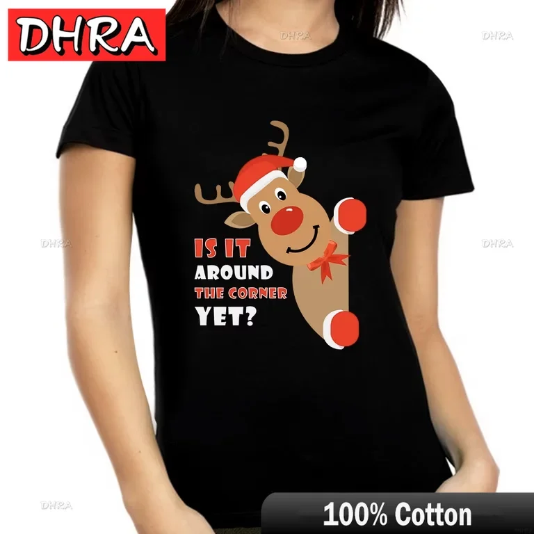 2026 Christmas Funny Graphic T Shirt Men Women Santa Claus Print Streetwear Classic Cute Soft Cotton Casual Unisex Tops Y2k Clothing
