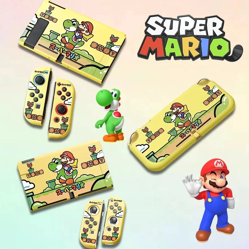 Super Mario Shockproof Switch Case for Nintendo Switch Ns Oled Lite Cartoon Silicone Cartoon Soft Cover Game Console Accessories