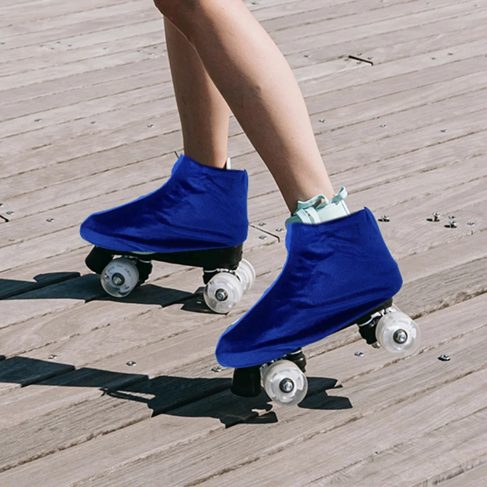 Fundas elásticas de poliéster para patines de hielo, protectores de botas lavables y resistentes al desgaste que se adaptan a la mayoría de los tamaños, accesorios de patinaje