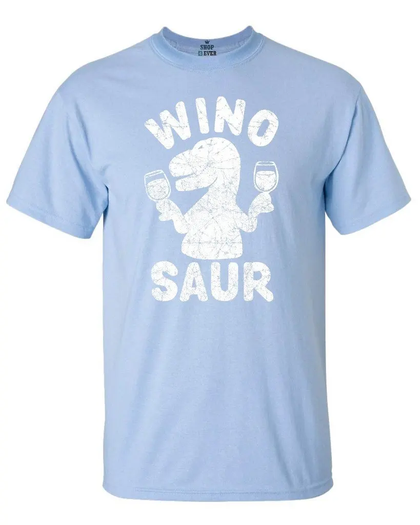 Shop4Ever Wino Saur T-shirt Drinking Shirts