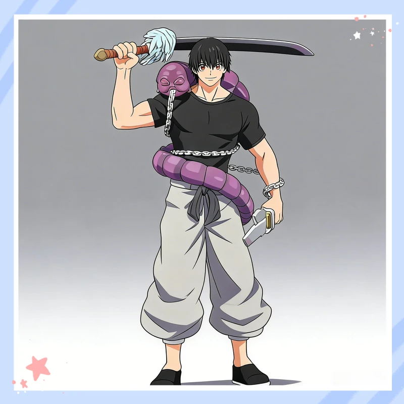 

Fushiguro Toji Zenin Toji Action Figure Jujutsu Kaisen Standing Statue 21CM PVC Painted Collectible Desk Decor For Anime Fans