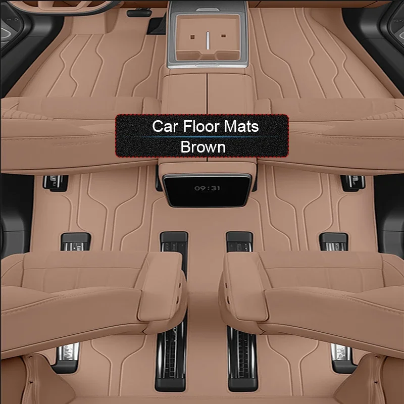 

Custom Nappa Leather Anti-Slip Car Foot Protect Mat Auto Luxury Waterproof Floor Pad Accessory For NIO ONOV L90 2025-Present