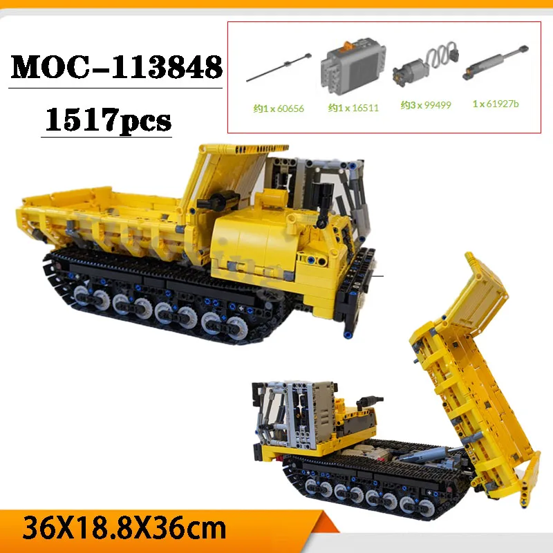 

Classic MOC-113848 Tracked Dumper 1517pcs Adult Interest Collection Building Blocks Educational Kids Educational Toys Gifts