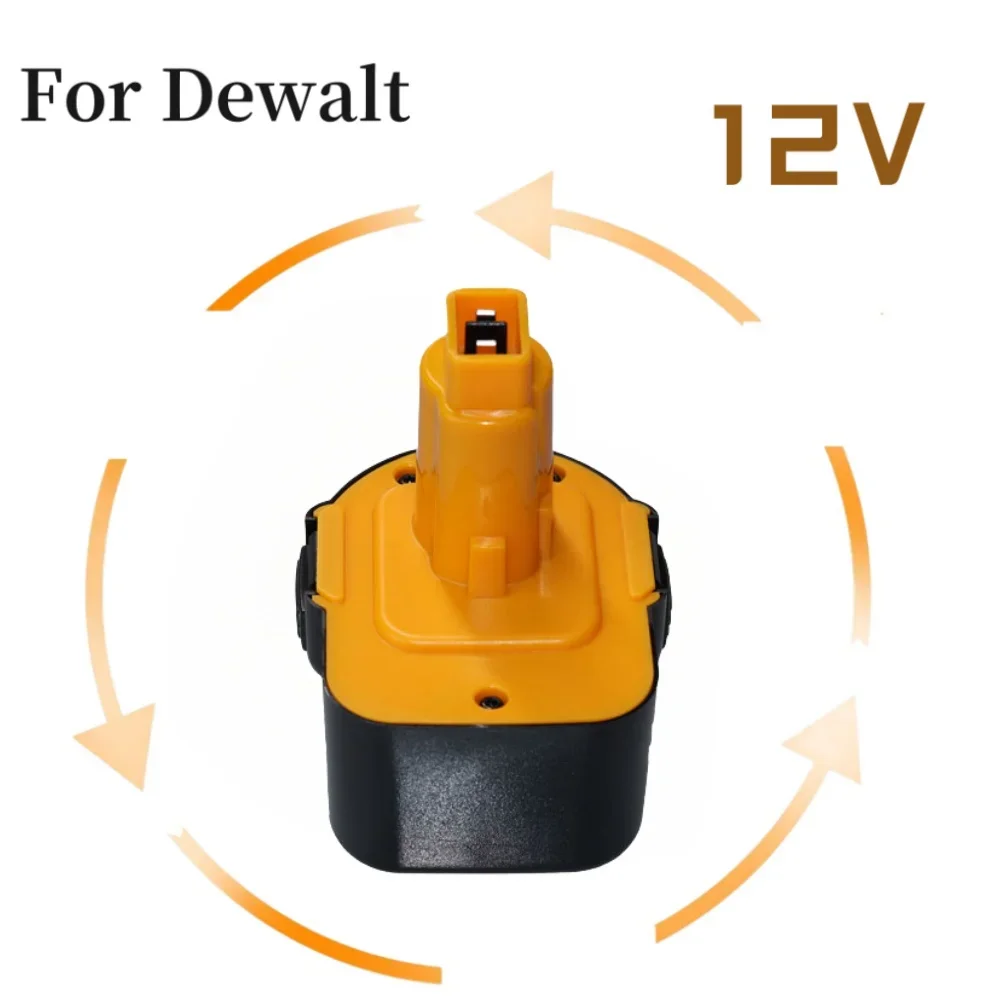 100% novo para dewalt 12v bateria 9.8ah dc9071 dw9072 dw9071 de9074 de9037 de9071 de9072 de9075 bateria de ferramenta elétrica de 12 volts