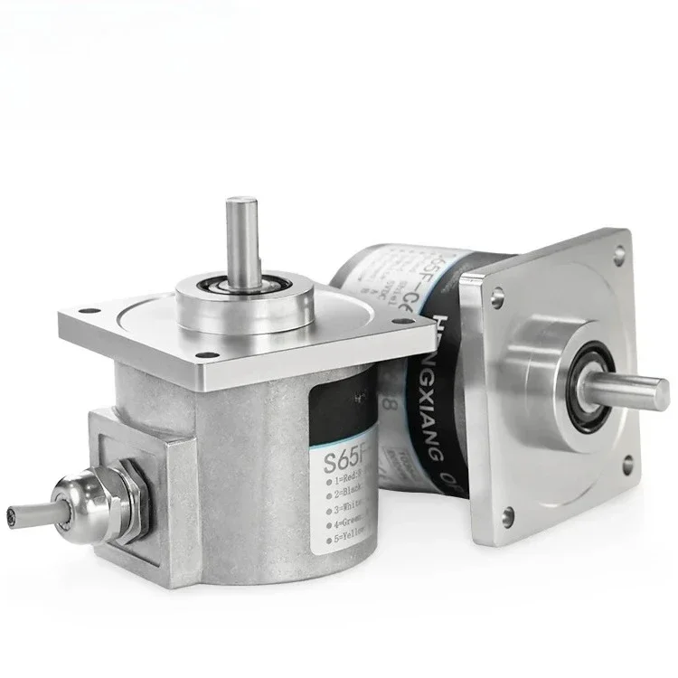 2025 S65F Flange Encoder 8/9.52/10mm Solid Shaft High Resolution Optical Rotary Encoder Special For Bending Shearing Machine