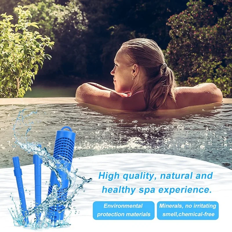 4 Pack Spa Mineral Stick Parts Hot Tub Filter Cartridge Sticks Universal For Spas Filters Swimming Pool Fish Pond