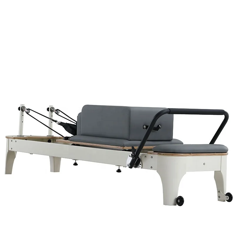 

QueenLife New Design Pilates Studio Home White Wood Gym Reformer Pilates Machine for Sale