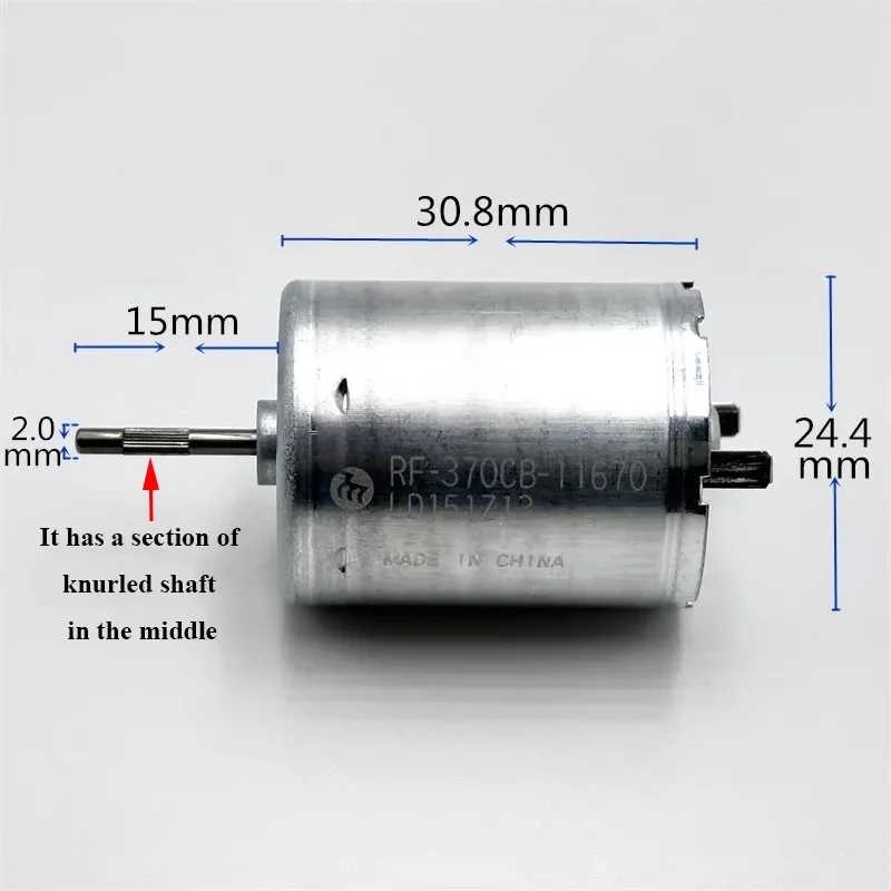 Mabuchi RF-370CB-11670 DC 6V 12V 18V 24V 6000RPM Precious Metal Brush Mini 24mm Mute Round Electric Motor for Air Conditioning