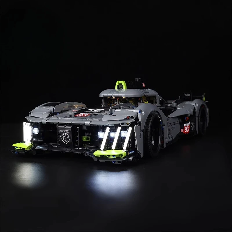 

LED Lighting Set Suitable for LEGO PEUGEOT 9X8 24H Le Mans Hybrid Hypercar 42156 Building Blocks DIY Lamp Toys(No Model Bricks)
