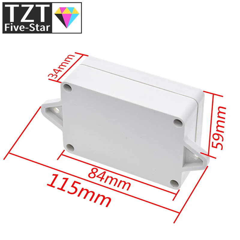 TZT 85x58x33mm Waterproof  Cover Plastic Electronic Cable Project Box Enclosure Case DIY