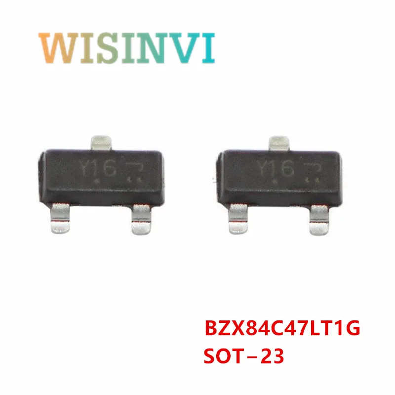 50PCS BZX84C43LT1G Y15 BZX84C47LT1G Y16 BZX84C51LT1G Y17 BZX84C56LT1G Y18 BZX84C62LT1G Y19 Zener Voltage Regulators SOT−23