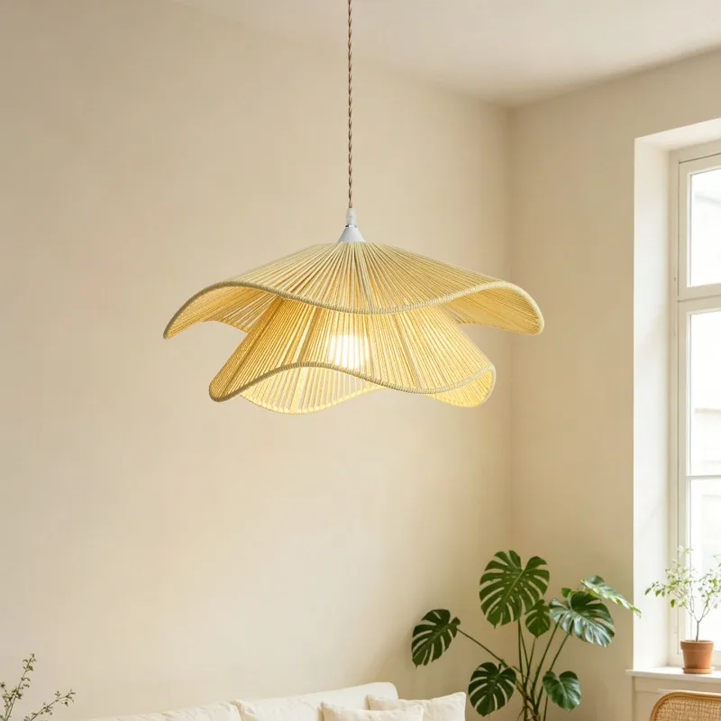 Cream wind chandelier, Bohemian French medieval living room, Japanese homestay restaurant, bedroom light, ambient chandelier