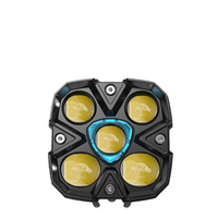 For 4x4 Off-Road Vehicles: New 4-Inch Dual-Color Laser 5D Projection LED Fog Lights, Suitable as Headlights