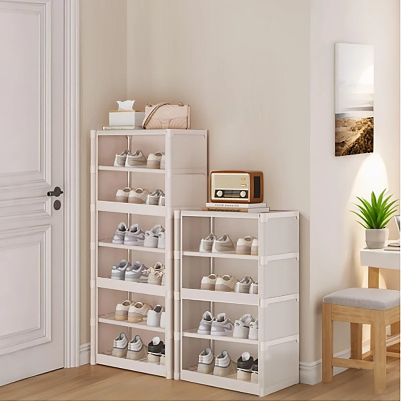 

Thicken Storage Box Shoe Rack With Magnetic Clear Door Cabinet Organizer Large Capacity Space-Saving for Sneaker Boot Container