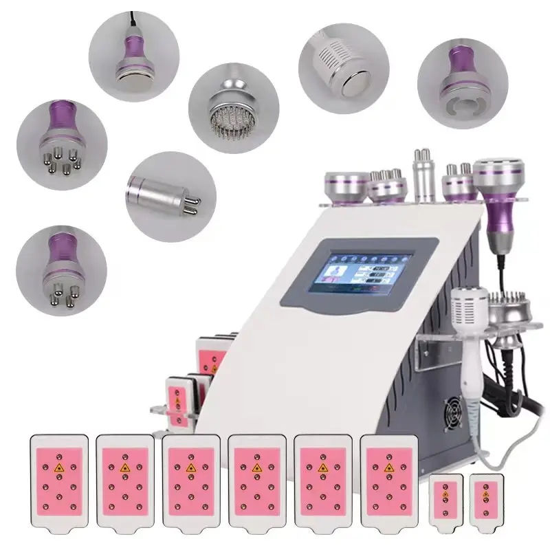 

Body Face Loss Weight Cavitation Machine With Mulit-function 9 in 1 40k RF Fat Reduce Body Slimming Beauty Equipment For Spa