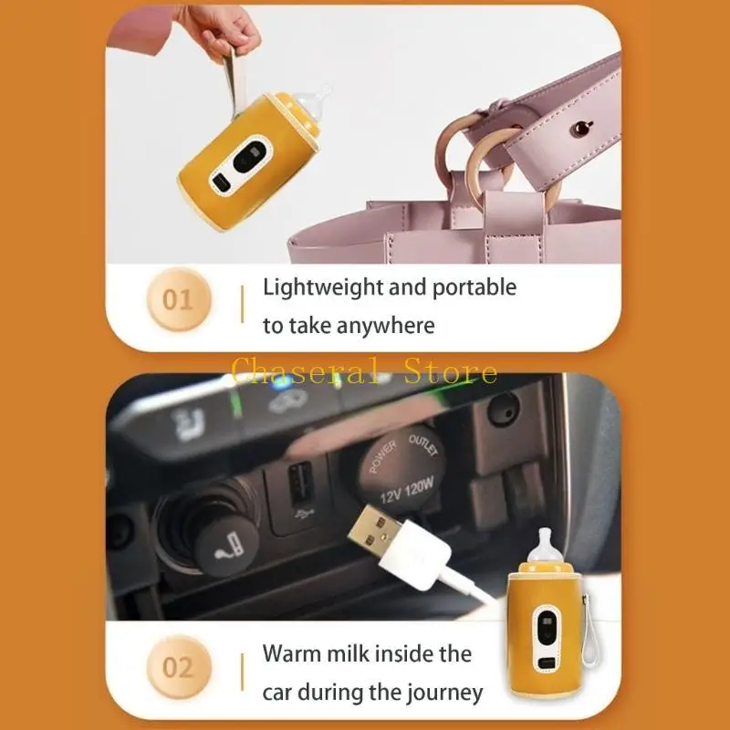 جهاز تحميص زجاجات الأطفال بشاشة عرض رقمية تعمل بمنفذ USB E7CE مع تنظيم حراري دقيق للتغذية المباشرة بالتيار المباشر