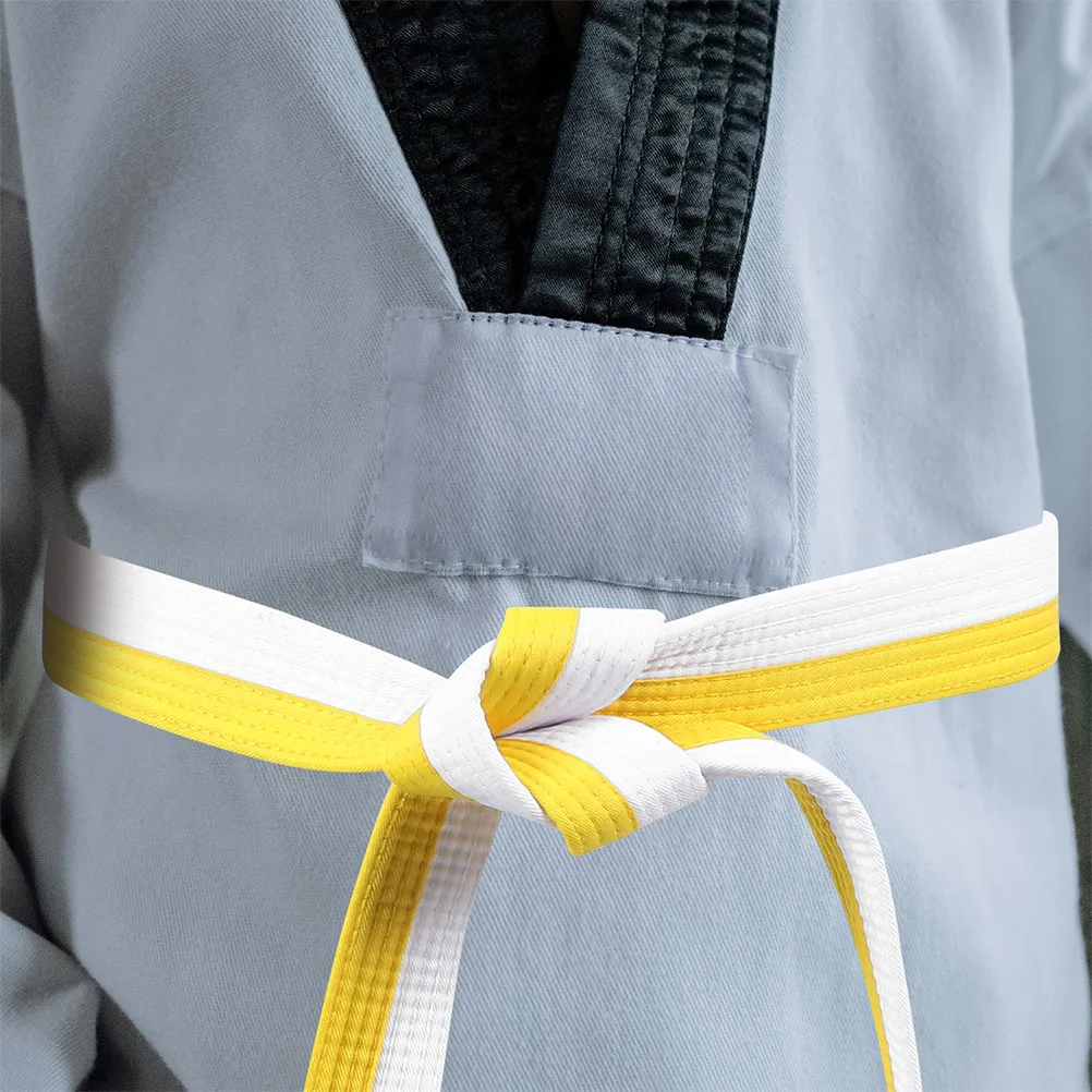 High Quality Cotton Taekwondo Belt Martial Art Waist Band for Karate Jujitsu Training Comfortable Lightweight Abrasion Resistant