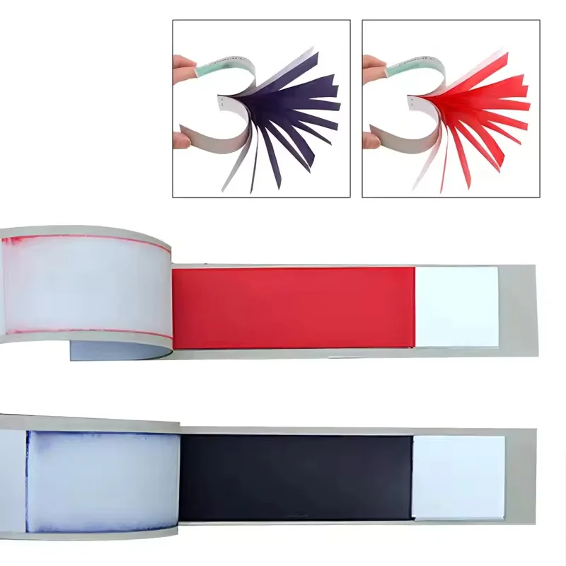 200 hojas de papel articulado Dental, papel para morder oclusión Oral, papel para medir huecos dentales de doble cara, materiales de papel, herramientas de laboratorio