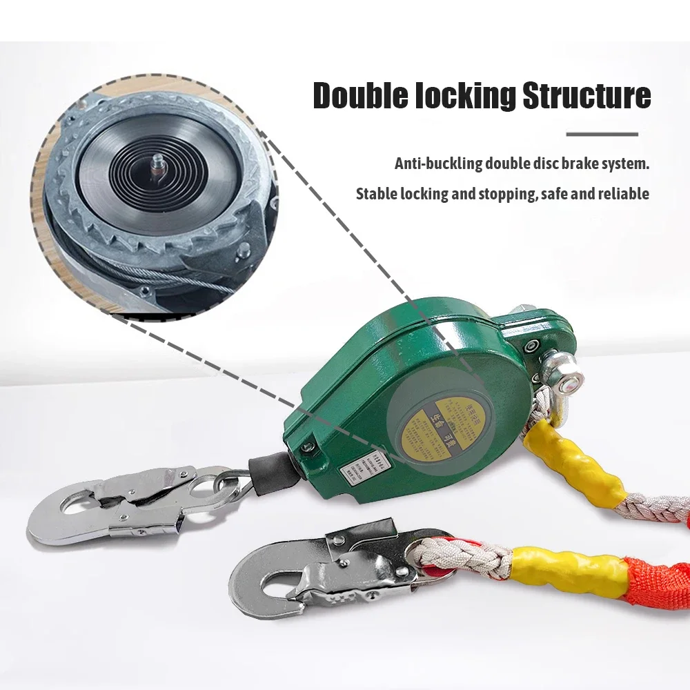 Fall Protection Device Fall Arrester Speed 3m/10m Difference Heavy Duty Cargo Elevator Crane Self-Locking Airborne Fall Arrestor