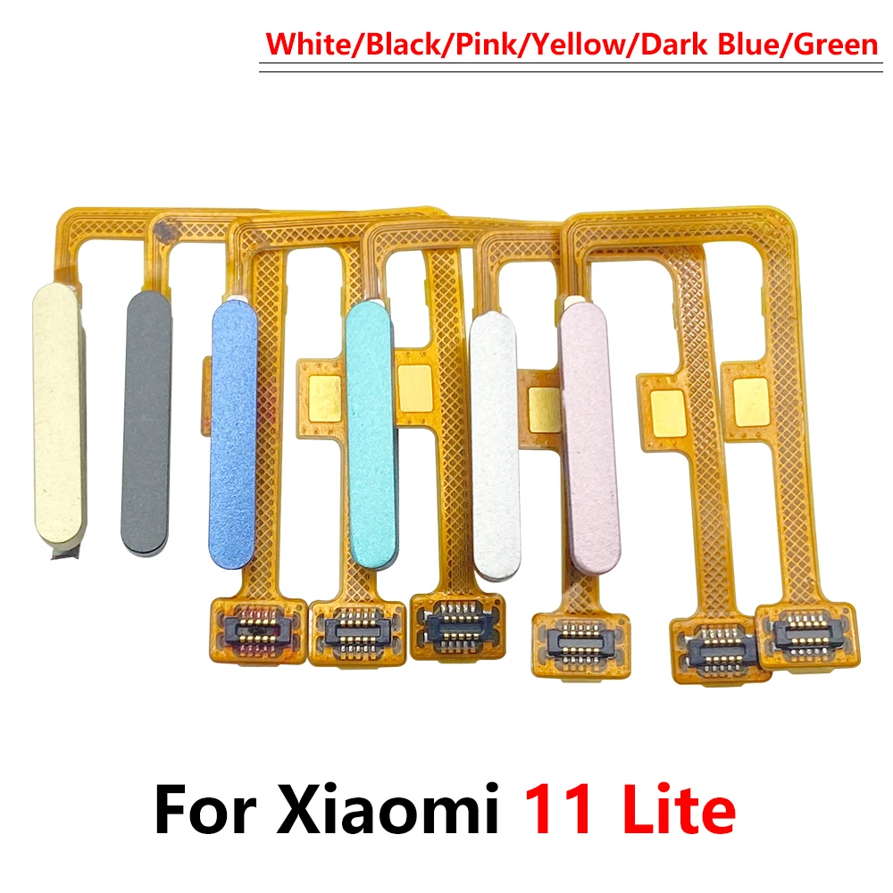 For Xiaomi Mi 11 Mi11 Lite Fingerprint Sensor Home Return Menu Power Button Flex Cable Ribbon Original Quality Phone Repair Part