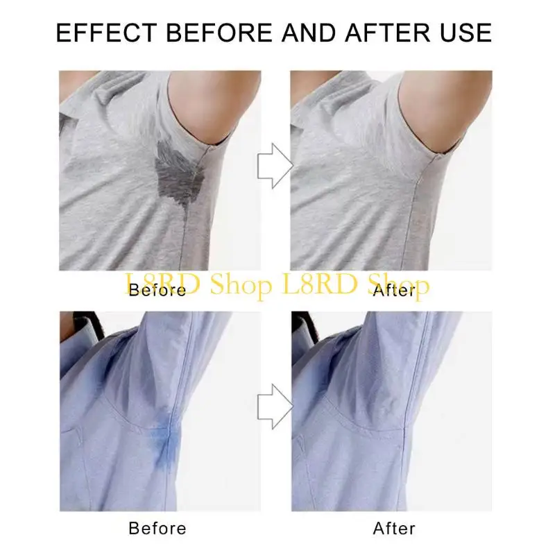 L8RD 100 Pieces Underarm Pads Disposable Forearm Pads Invisible Armpit Sweat Pads