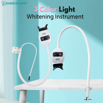 Dental Cold Light Lamp 3Color Desk Tooth Whitening Machine Bleaching Accelerator Device…